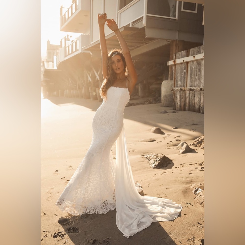 Remarkable Moment White Floral Embroidered Lace-Up Maxi Dress